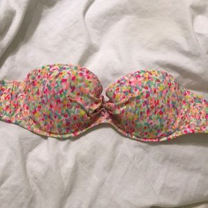 Victoria's Secret colorful confetti bikini top